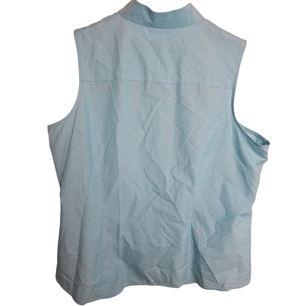 Talbots Pleated Front Button Up Blouse Office Cas… - image 7